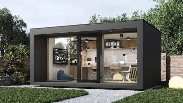 Pool house design toit plat MyGreenkub 27m²