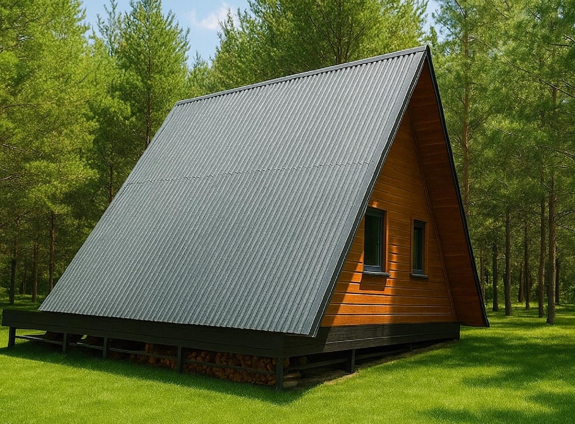 Studio A-frame Baie vitré intérieur lumineux